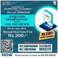 One Day Workshop on Application Modernization with AWS Docker 2024 Workshop Poster